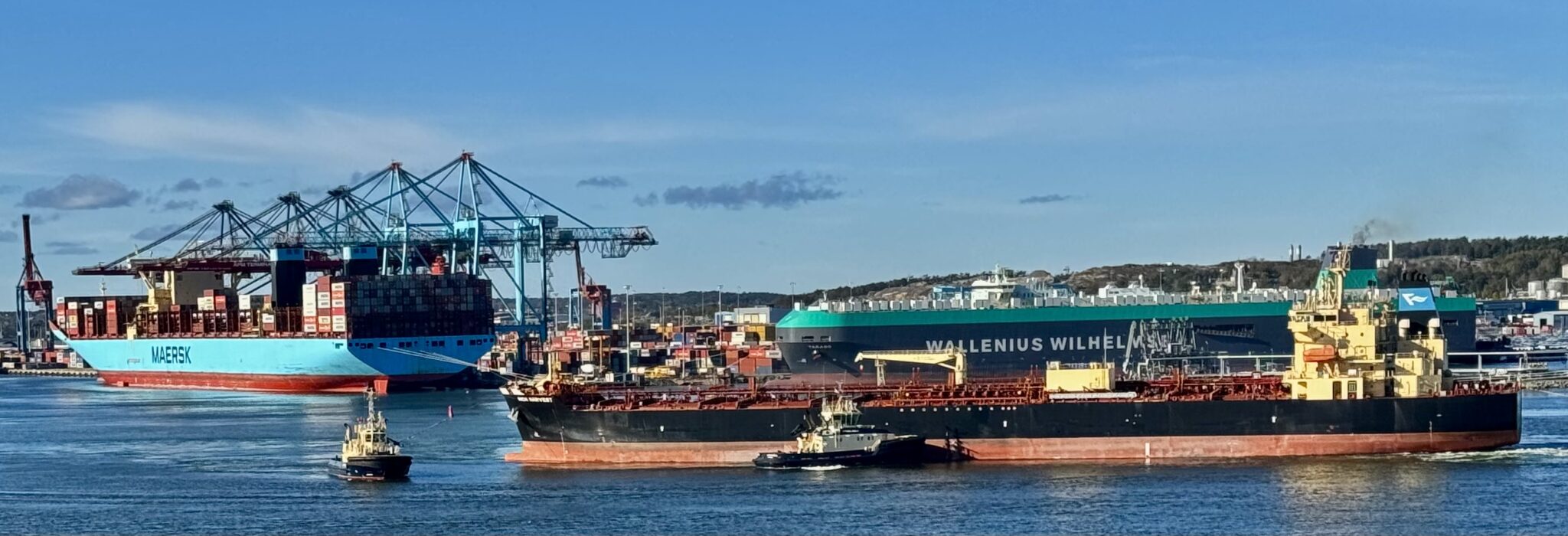 Handelsfartyg i Göteborgs hamn