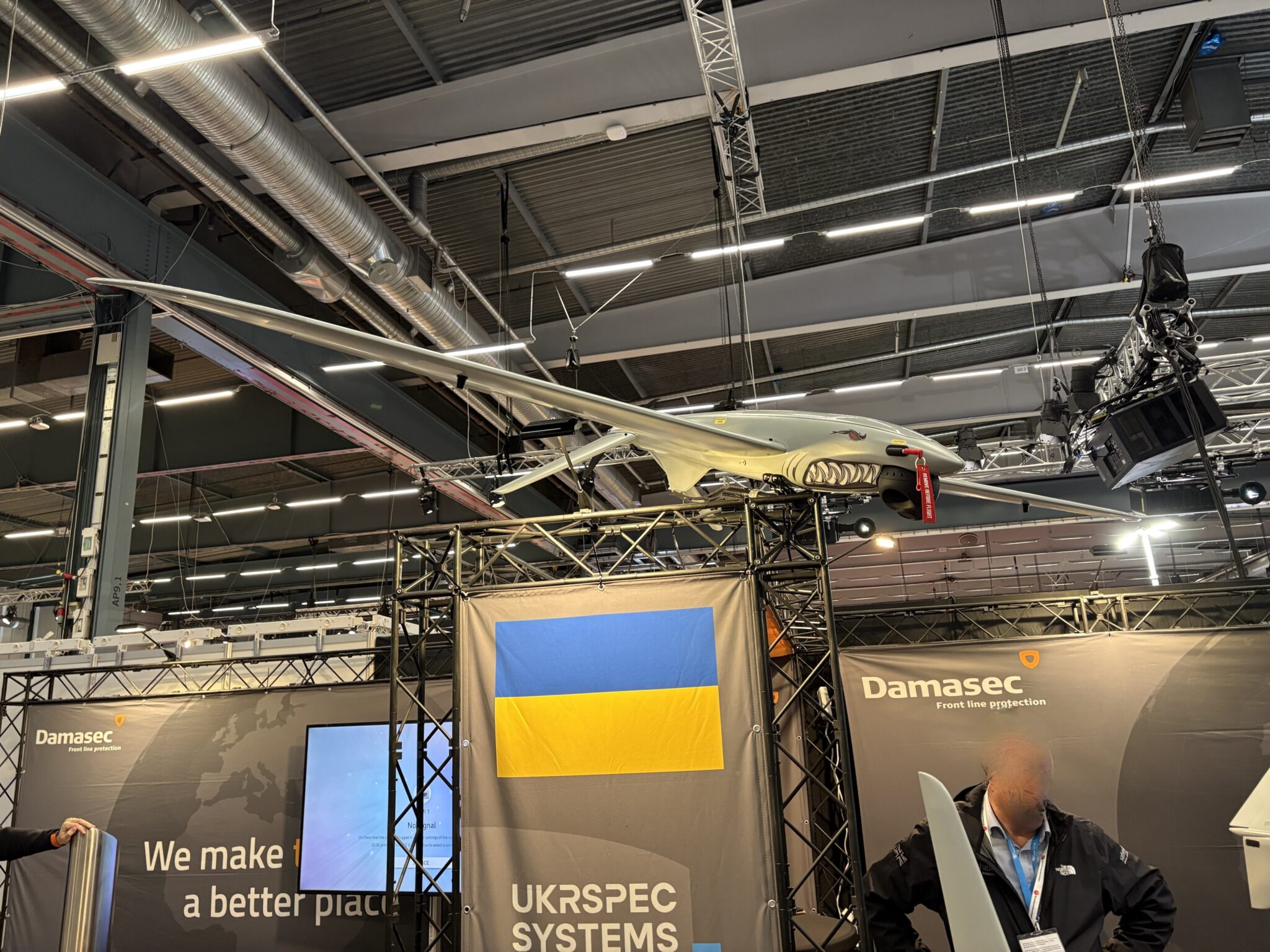 Damasecs spaningsdrönare SHARK-M är en av de som använder Starlink för styrning och kommunikation, och som alltså begränsas av Elon Musk Foto: Bloggläsare